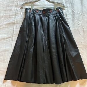 Italian Leather Full skirt